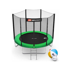 Батут Hop-Sport 8FT 244 см green с внешней сеткой 